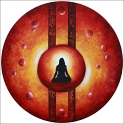 ZEN TRAL; Acryl auf Leinwand;
Ø 60 cm